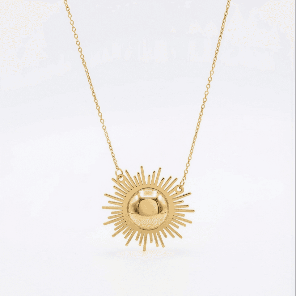 گردنبند خورشید برجسته  عکس محصول