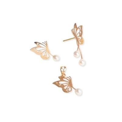 نیم ست مروارید و پروانه  عکس محصول