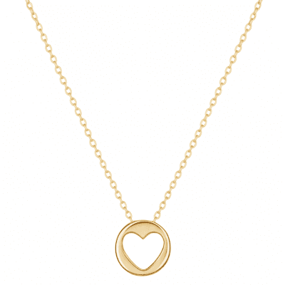 گردنبند قلب هندسی عکس محصول