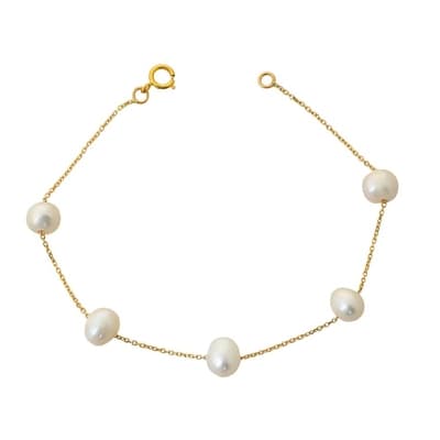 دستبند طلا مروارید پرورشی عکس محصول