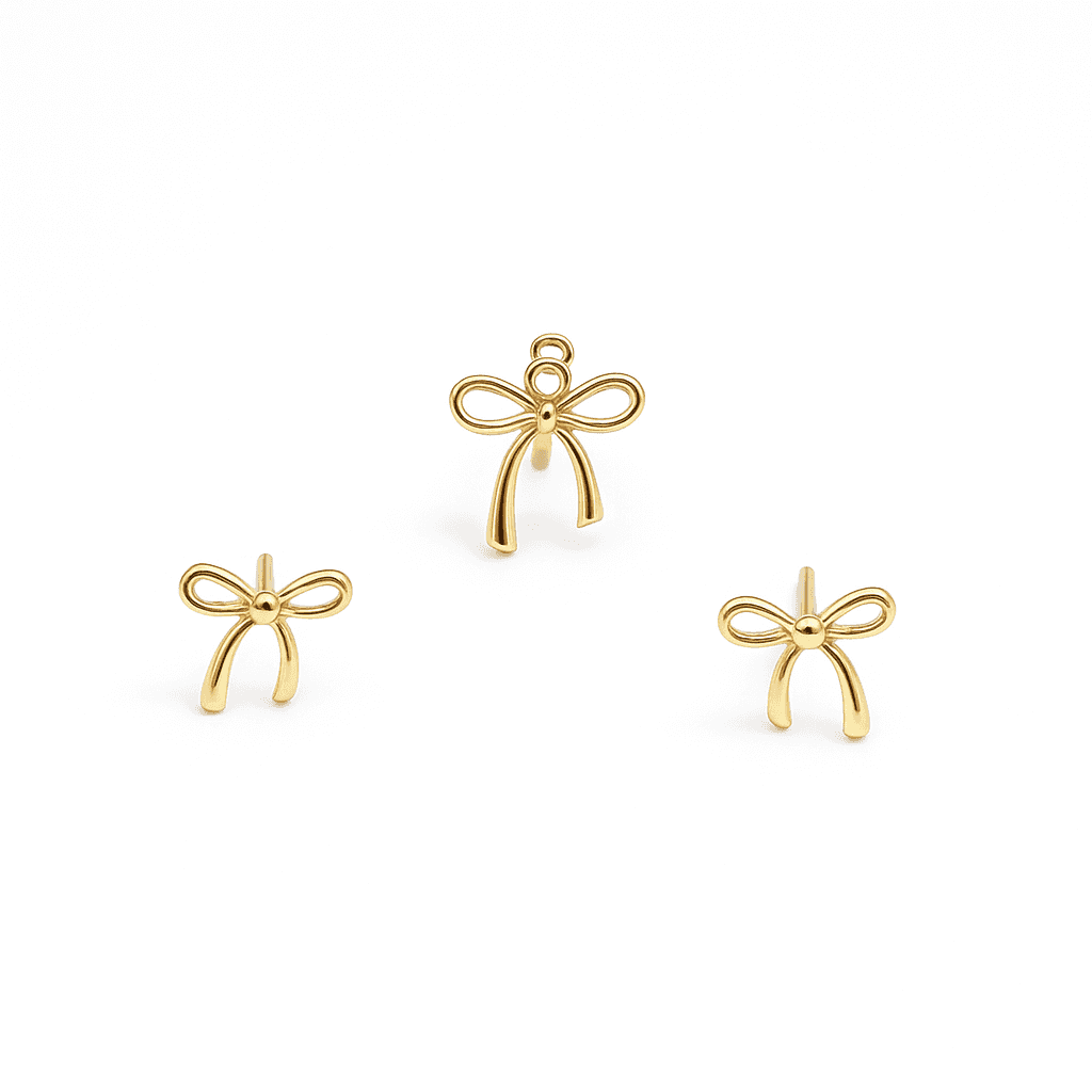 نیم ست طلا پاپیون عکس محصول