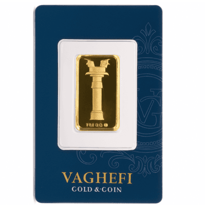 شمش طلا 5 گرمی 24 عیار عکس محصول