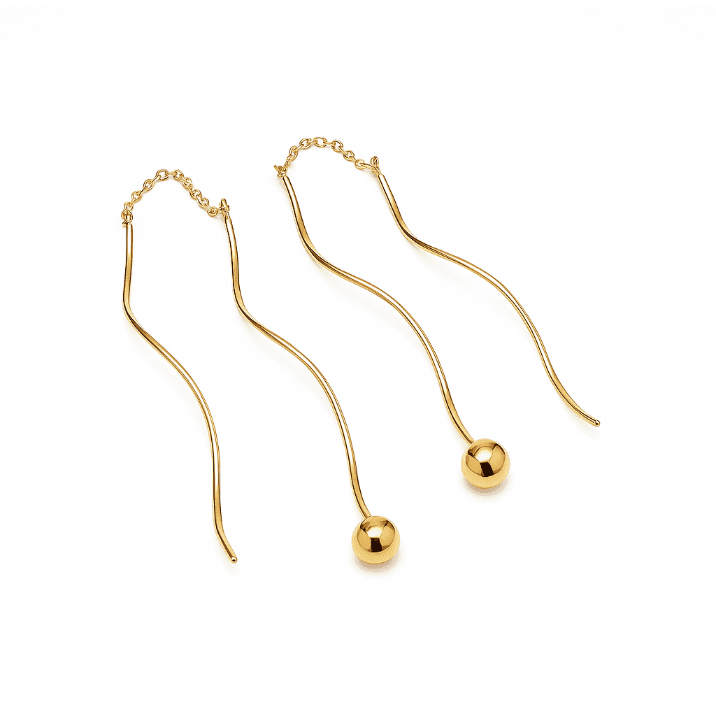 گوشواره کرلی و گوی عکس محصول