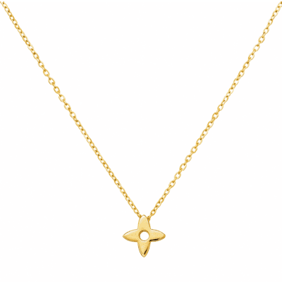 گردنبند گل چهار پر برجسته عکس محصول