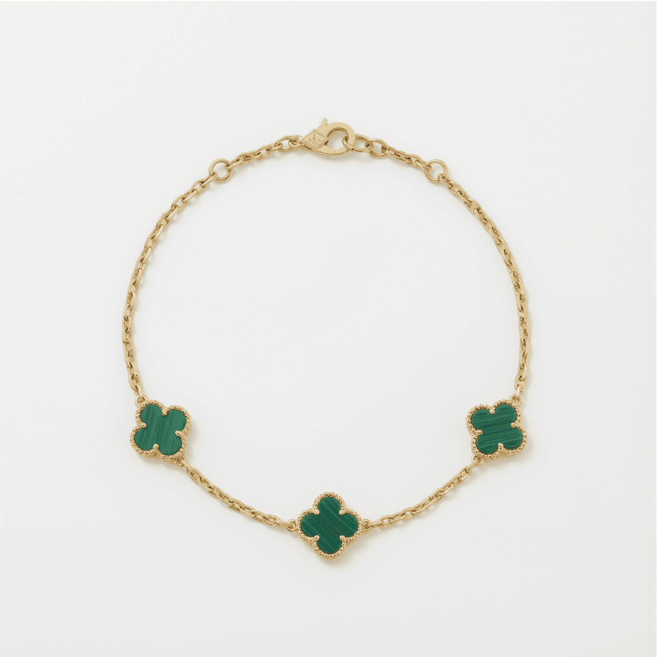 دستبند ونکلیف سه گل سبز عکس محصول